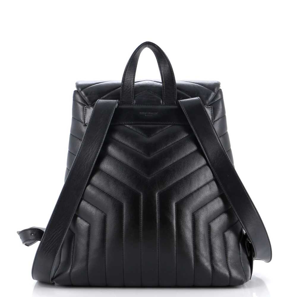 Saint Laurent LouLou Backpack Matelasse Chevron L… - image 3