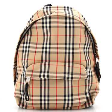 Burberry Jett Backpack Vintage Check Canvas Medium