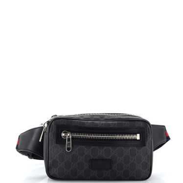 GUCCI Soft Zip Belt Bag GG Coated Canvas Small