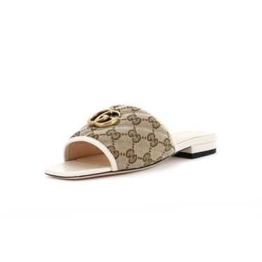 GUCCI Women's GG Marmont Slide Sandals Diagonal Q… - image 1