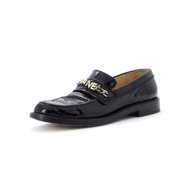 CHANEL Women's Logo Loafers Patent