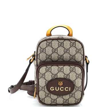 GUCCI Neo Vintage Top Handle Crossbody Bag GG Coa… - image 1