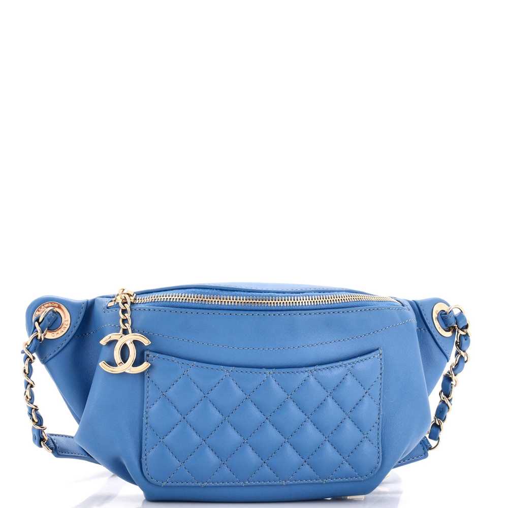 CHANEL Bi Classic Waist Bag Quilted Crumpled Calf… - image 3