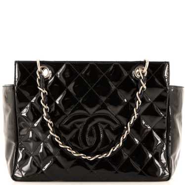 CHANEL Vintage Petite Timeless Tote Quilted Patent