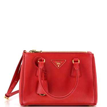 PRADA Galleria Double Zip Tote Saffiano Leather S… - image 1