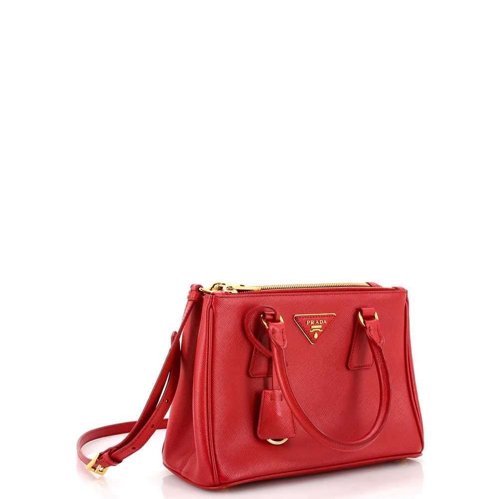 PRADA Galleria Double Zip Tote Saffiano Leather S… - image 2