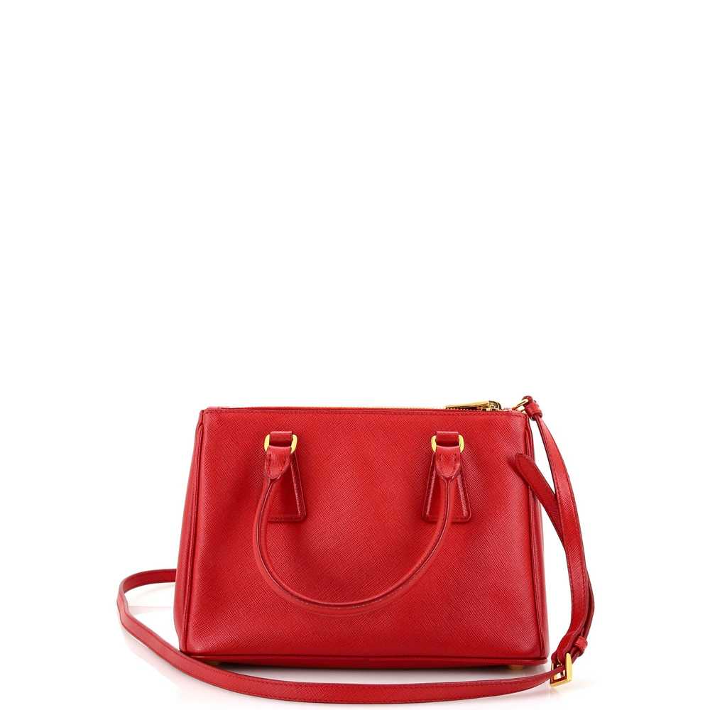 PRADA Galleria Double Zip Tote Saffiano Leather S… - image 3