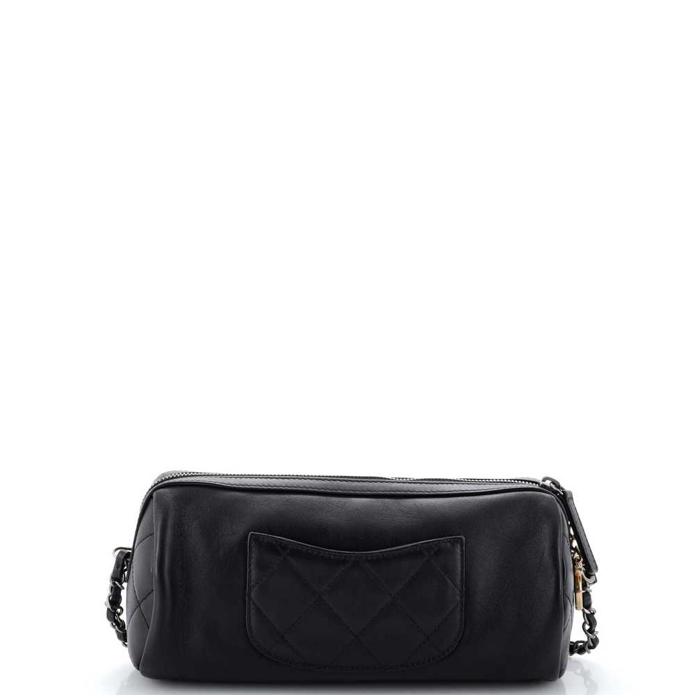 CHANEL Chain Signe Bowling Bag Calfskin Small - image 3