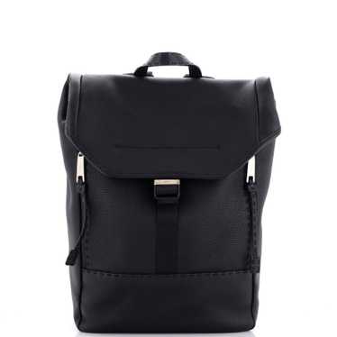 FENDI Selleria Flap Buckle Backpack Leather Mediiu