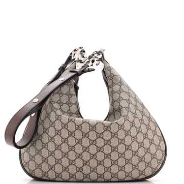 GUCCI Attache Shoulder Bag GG Coated Canvas Medium