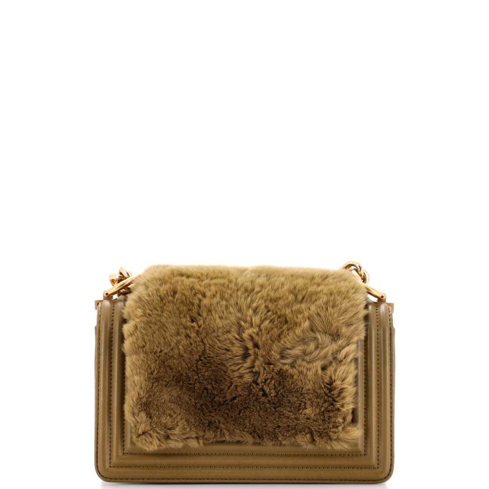 CHANEL Boy Flap Bag Fur with Leather Small - image 3