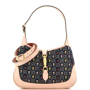 GUCCI Jackie 1961 Hobo GG Floral Denim Small - image 1