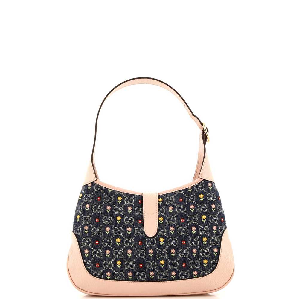 GUCCI Jackie 1961 Hobo GG Floral Denim Small - image 3