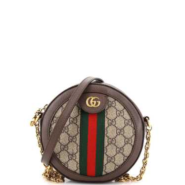 GUCCI Ophidia Round Shoulder Bag GG Coated Canvas… - image 1