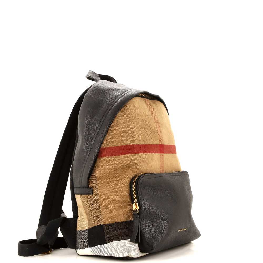 Burberry Abbeydale Backpack House Check Canvas an… - image 2