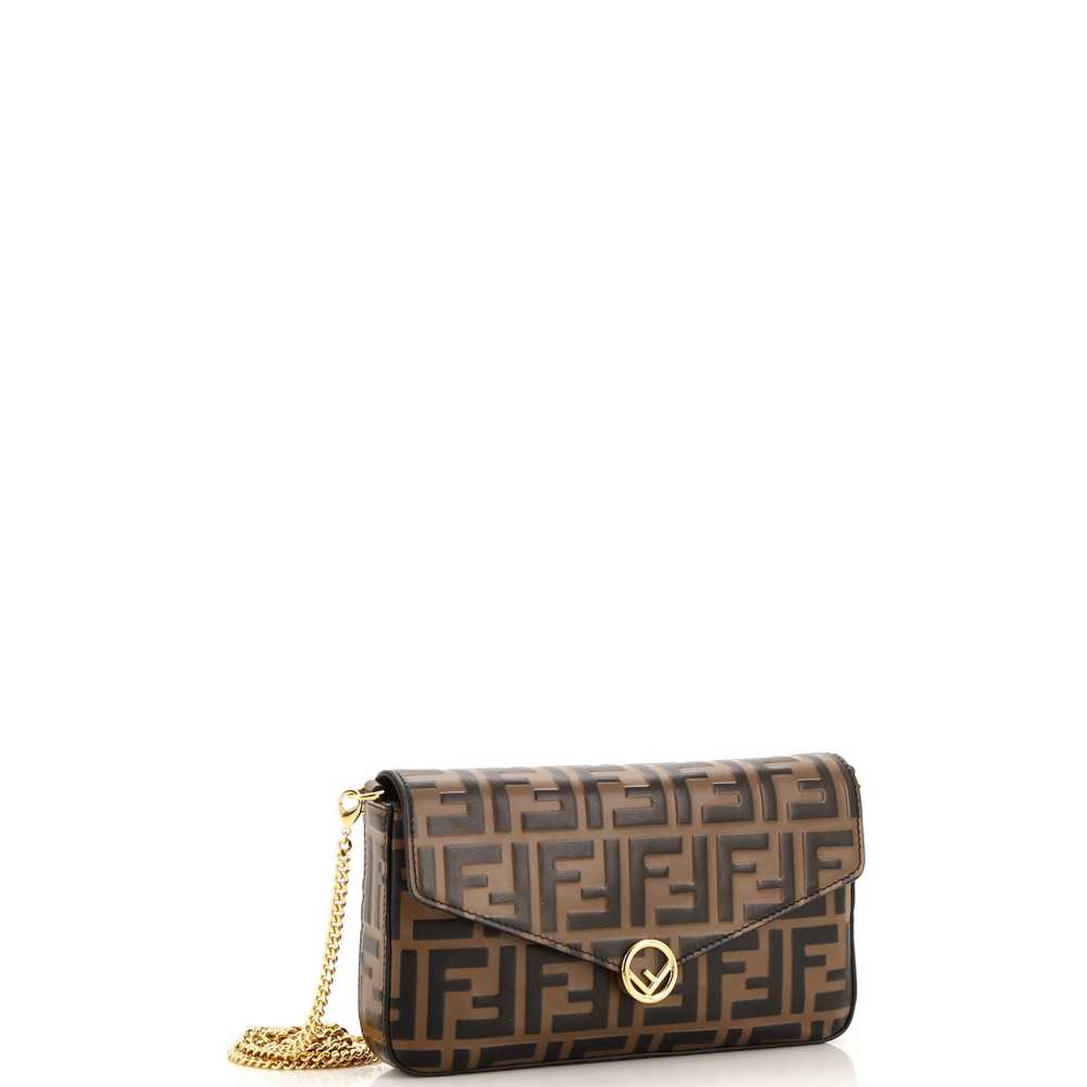 FENDI F is Fendi Envelope Clutch on Chain Zucca E… - image 3