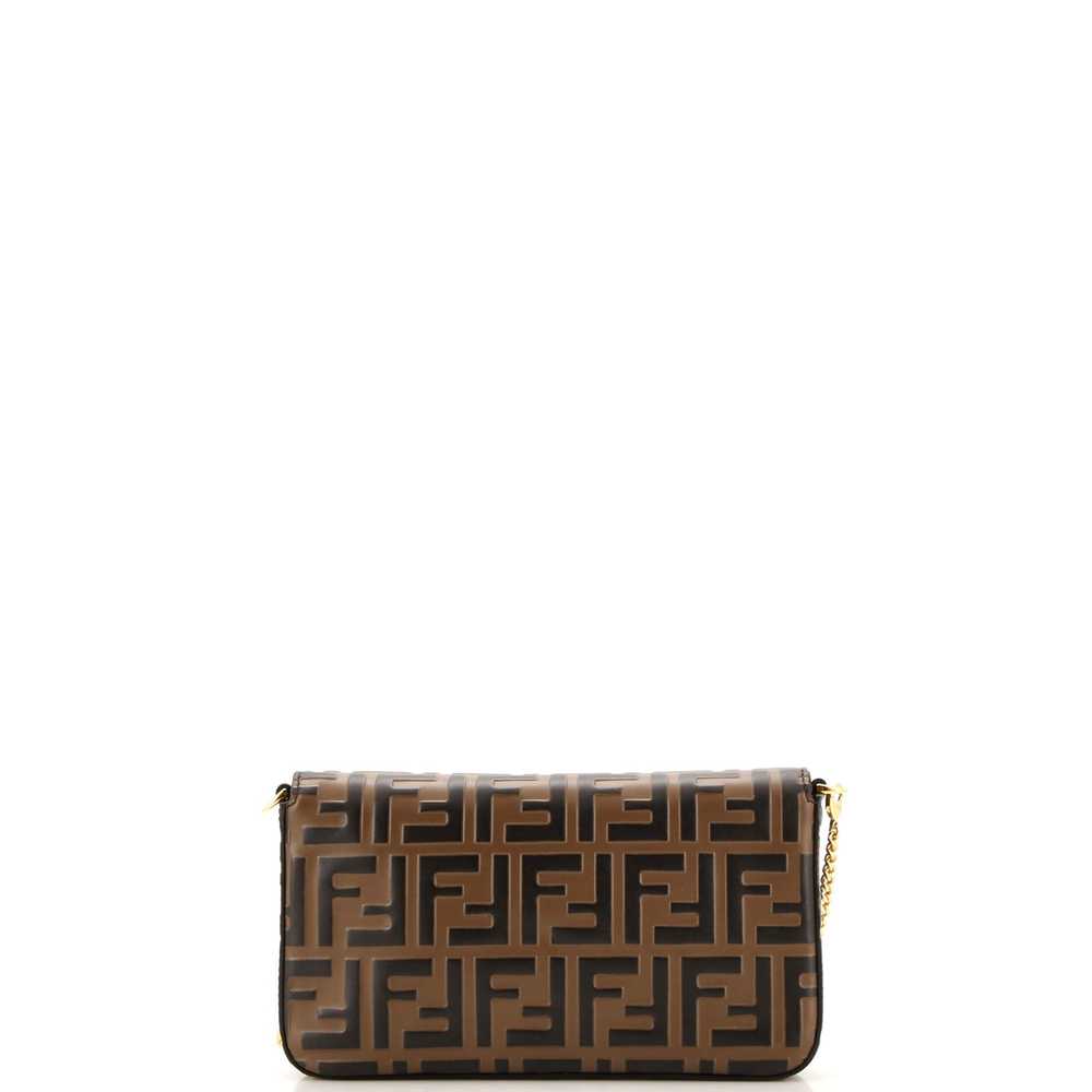 FENDI F is Fendi Envelope Clutch on Chain Zucca E… - image 4