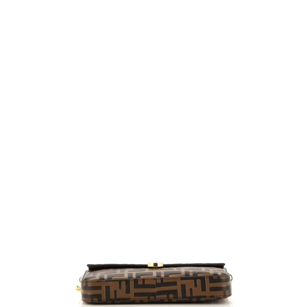 FENDI F is Fendi Envelope Clutch on Chain Zucca E… - image 5