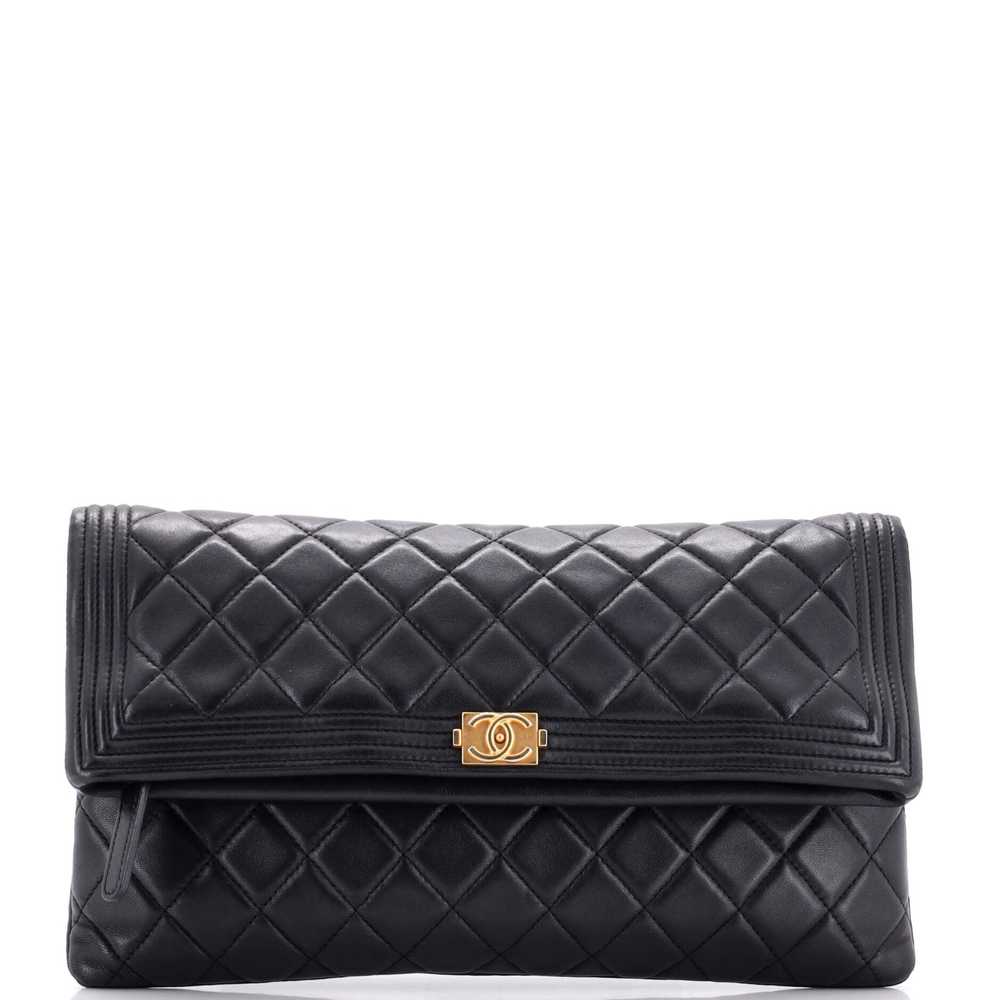 CHANEL Boy Beauty CC Clutch Quilted Lambskin - image 1