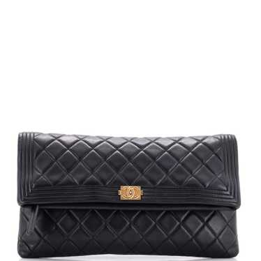 CHANEL Boy Beauty CC Clutch Quilted Lambskin