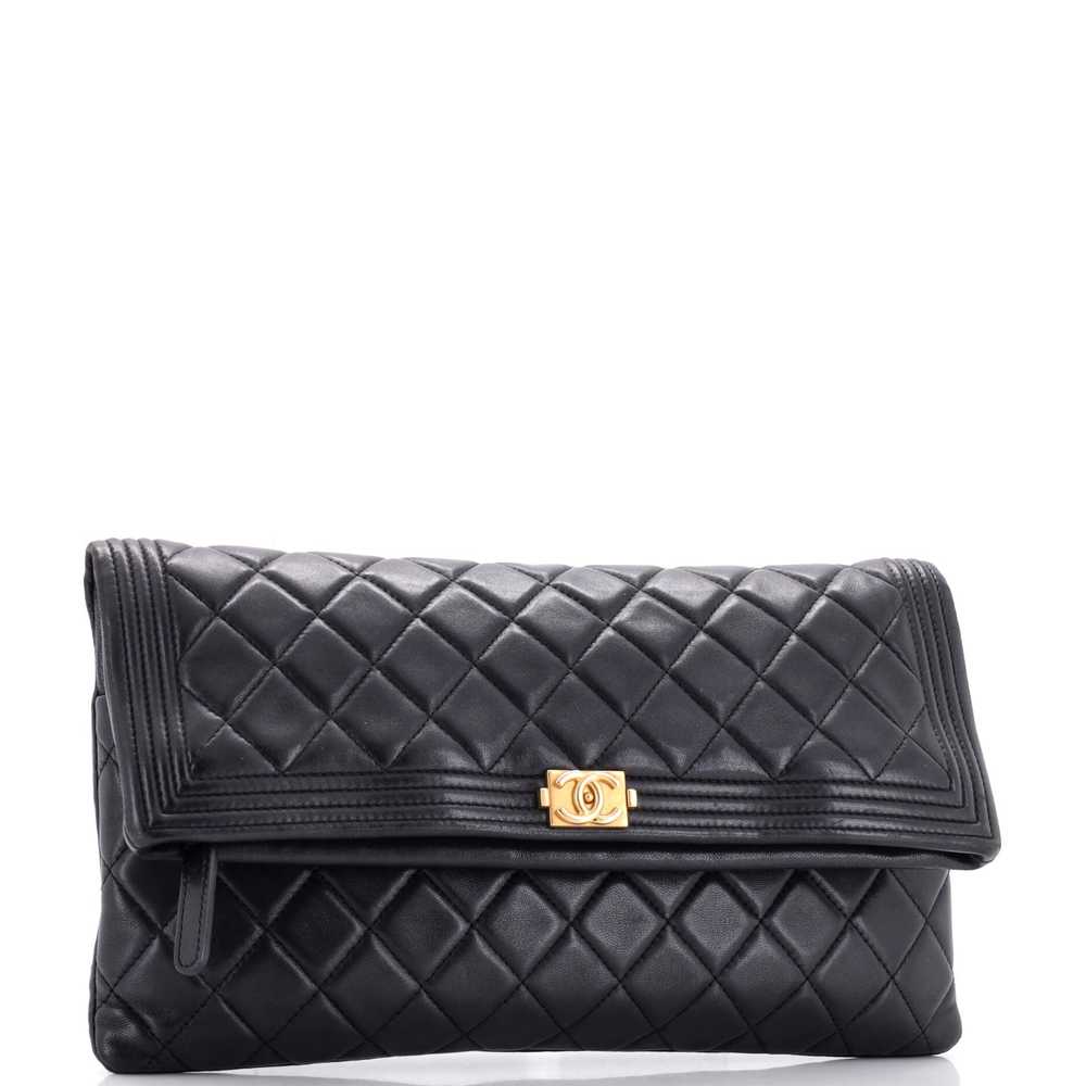 CHANEL Boy Beauty CC Clutch Quilted Lambskin - image 2