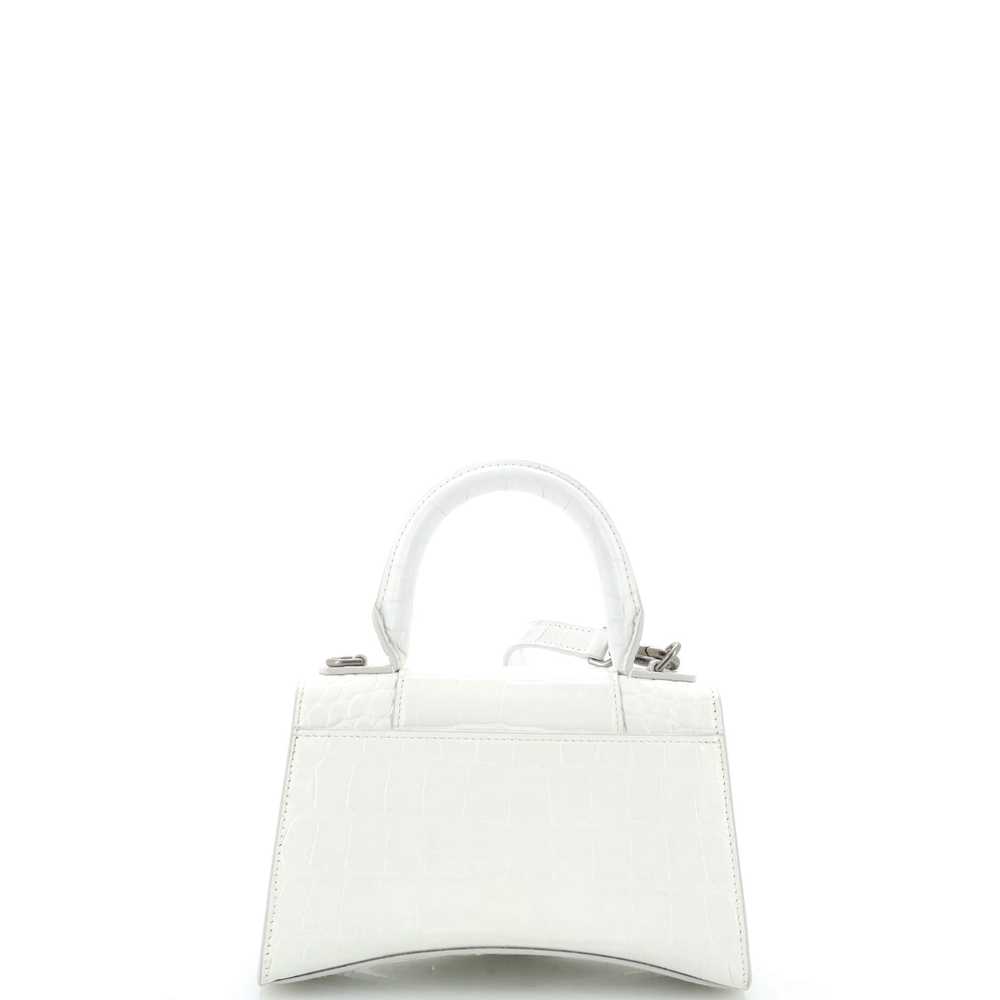 Balenciaga Hourglass Top Handle Bag Crocodile Emb… - image 3