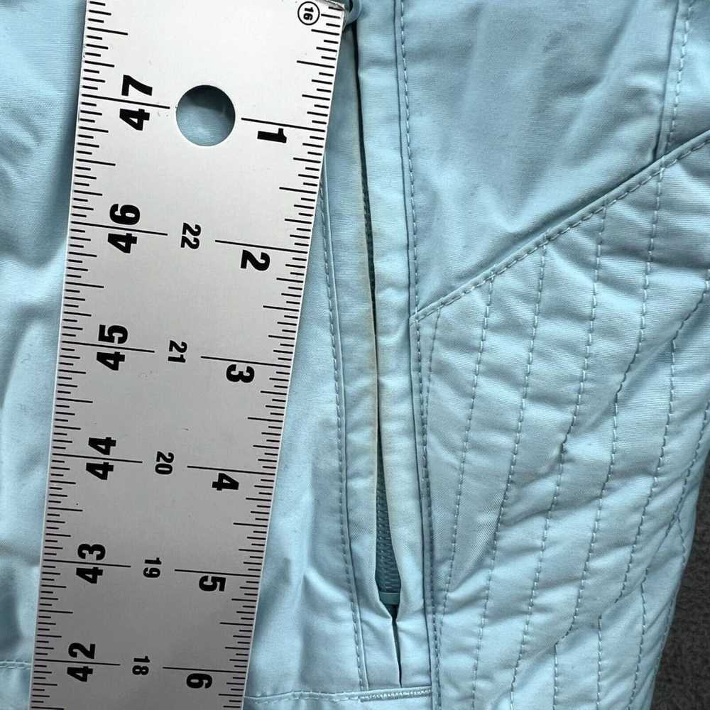 Vintage Light Blue Insulated Hooded Full Zip Ski … - image 2