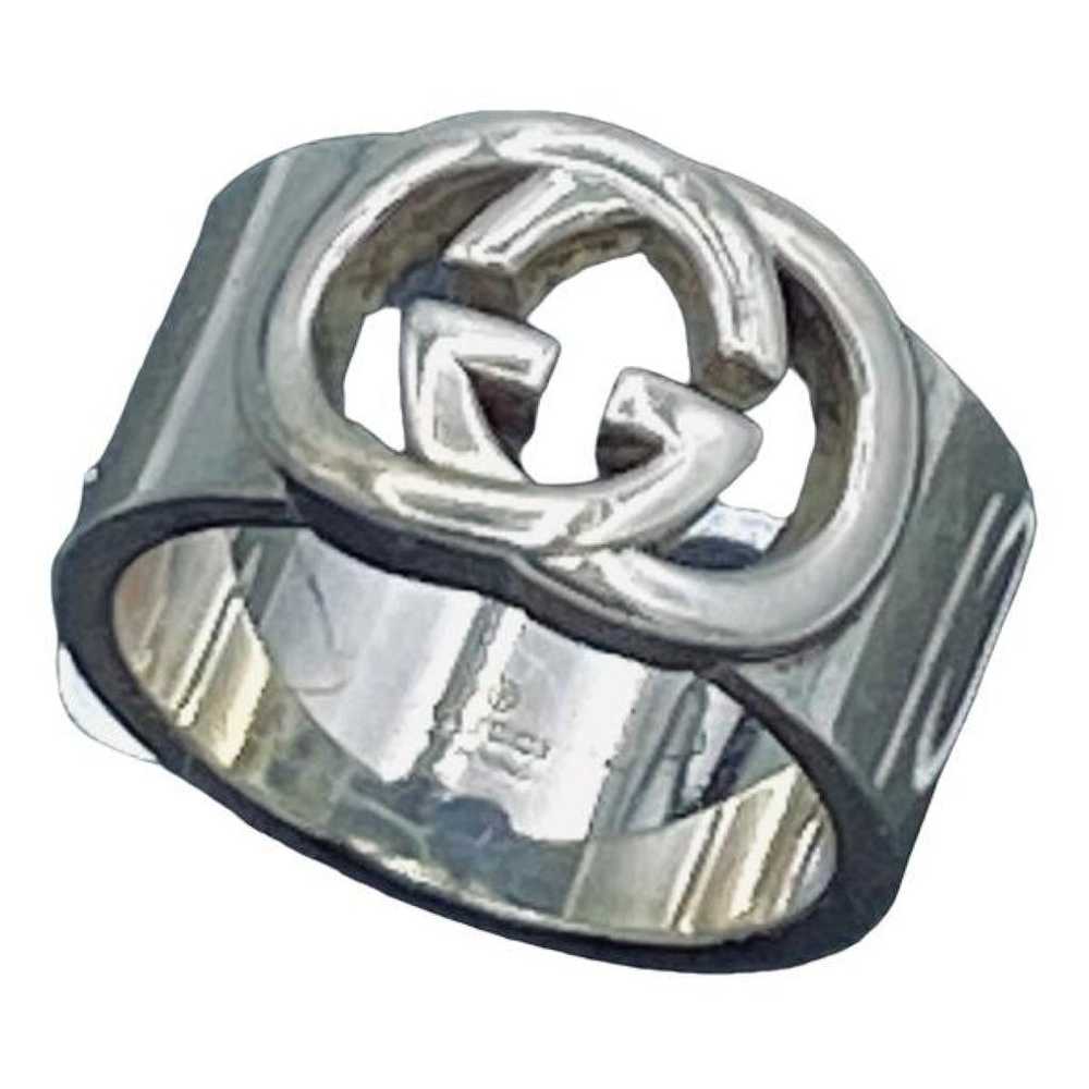 Gucci Gg Running silver ring - image 1