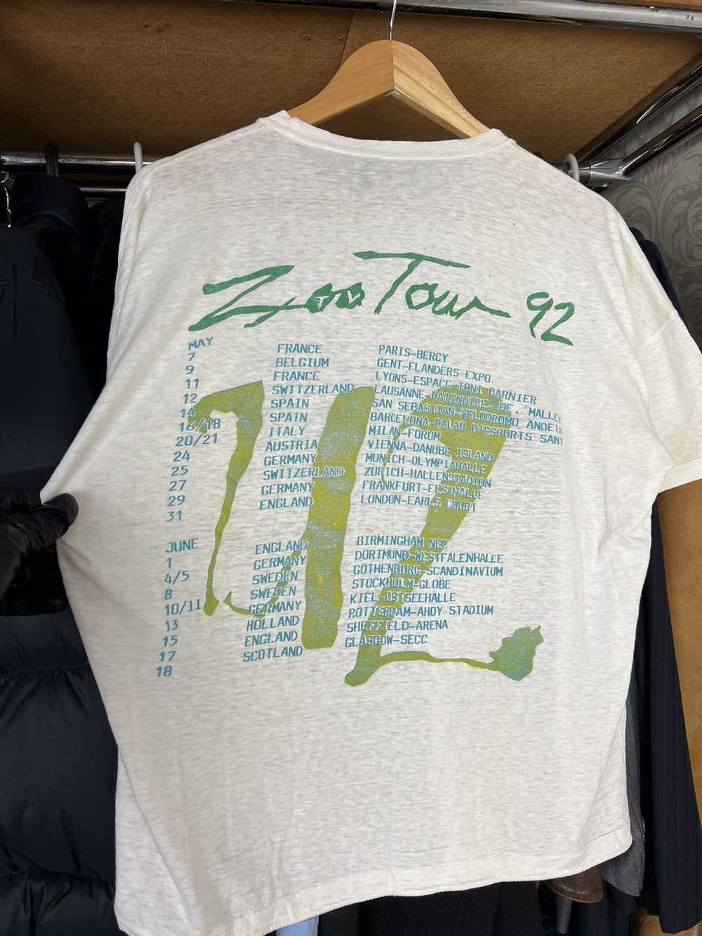 Band Tees × Rock Band × Vintage Vintage 1992 U2 T… - image 2