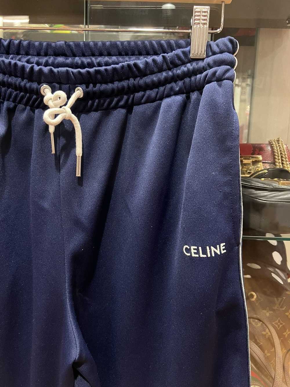 Celine Celine striped navy track pants - image 2