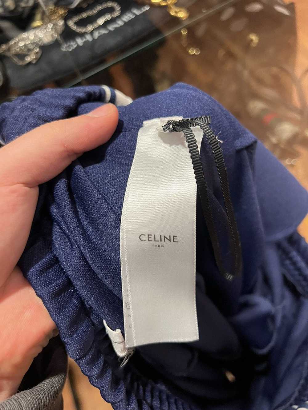 Celine Celine striped navy track pants - image 6