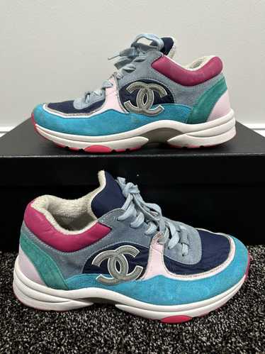 Chanel Chanel CC Logo Multicolor Suede Trainer Sne