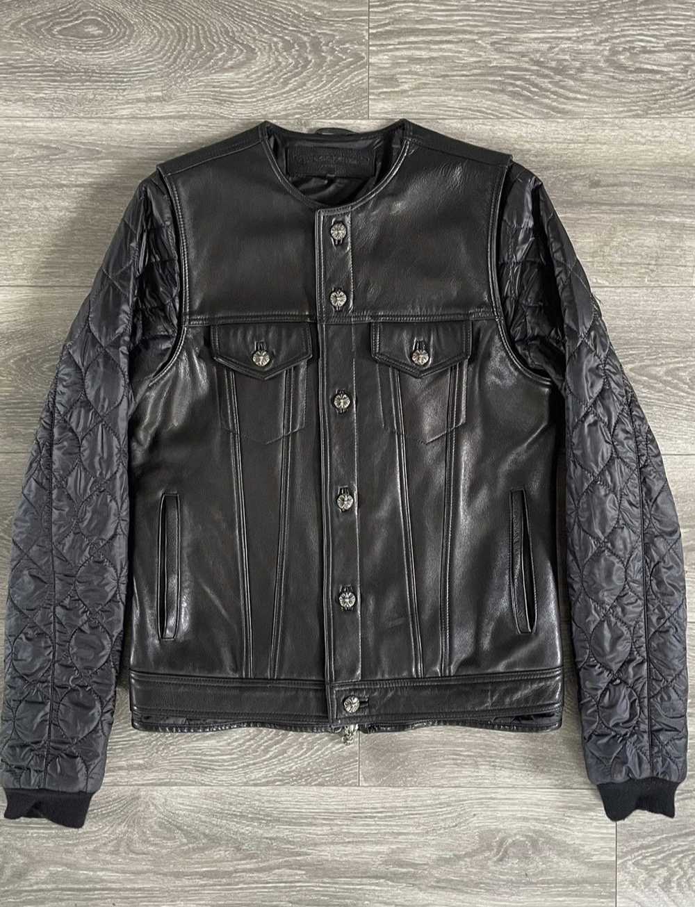 Chrome Hearts Chrome Hearts Leather/Nylon Biker J… - image 1