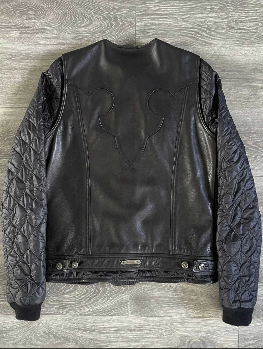 Chrome Hearts Chrome Hearts Leather/Nylon Biker J… - image 2