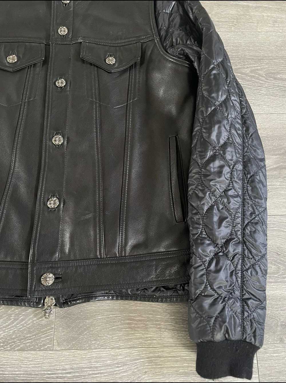 Chrome Hearts Chrome Hearts Leather/Nylon Biker J… - image 4