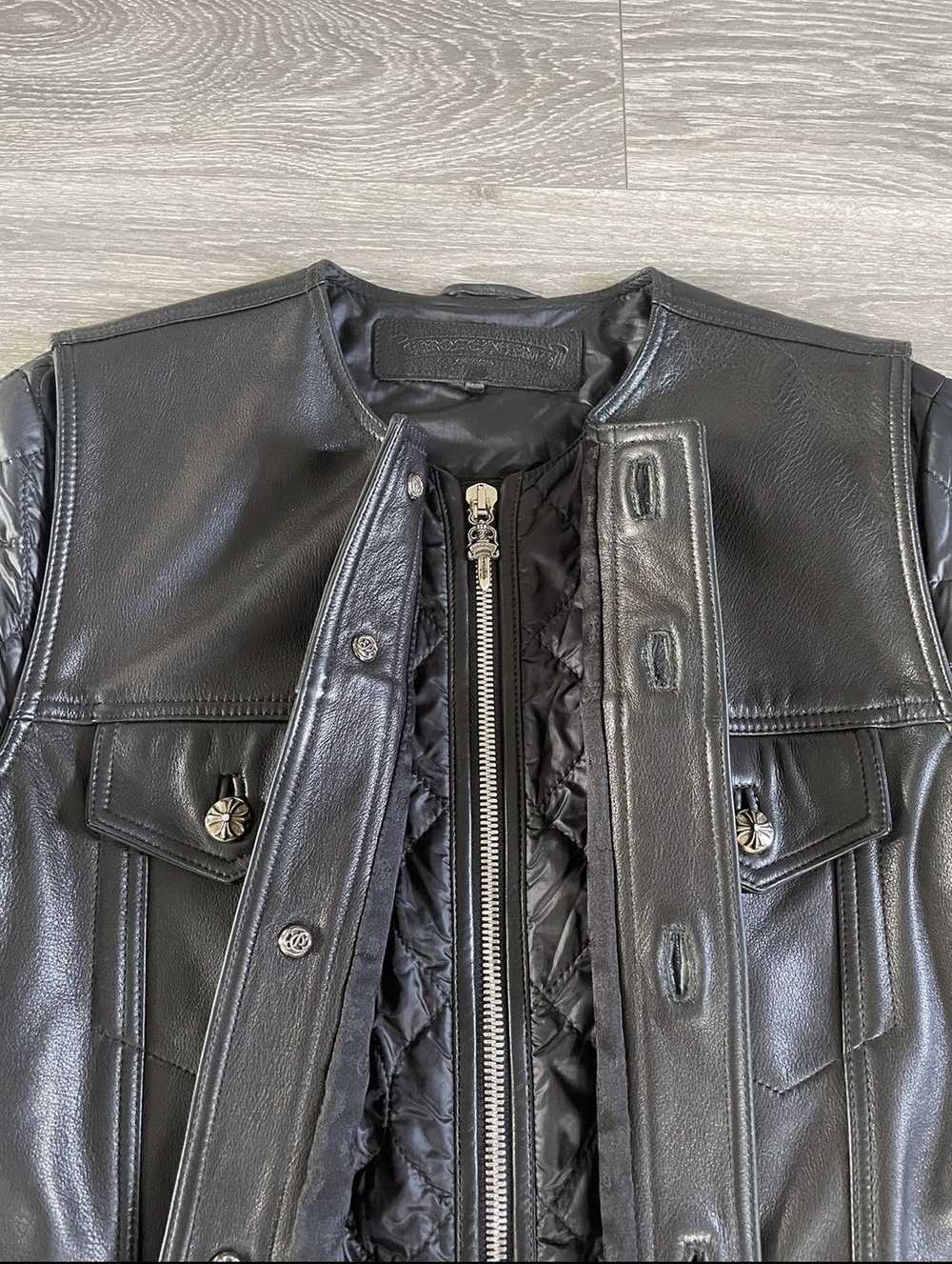 Chrome Hearts Chrome Hearts Leather/Nylon Biker J… - image 6