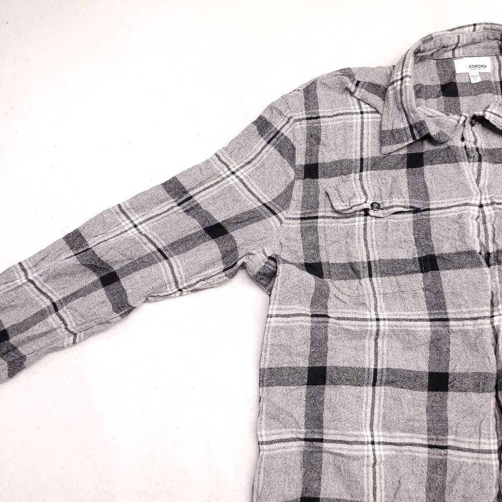 Sonoma Sonoma Windowpane Flannel Shirt Mens Size … - image 3