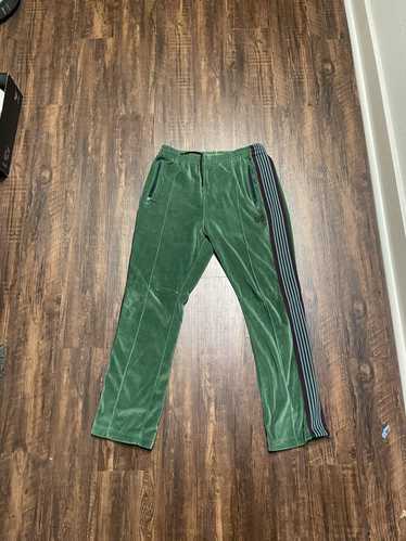 Needles Needles Velour Track Pants Green