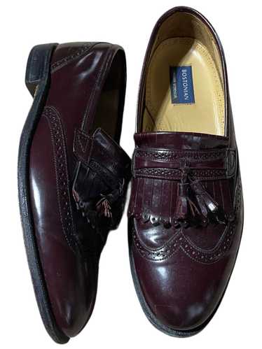 Bostonian Leather Tassel Burgundy Loafers