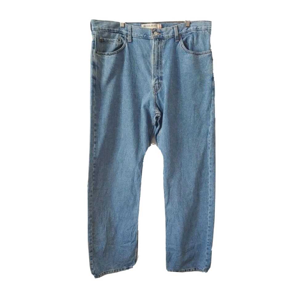 Levi's Levis 505 Jeans Mens 40x32 Washed Blue Den… - image 1