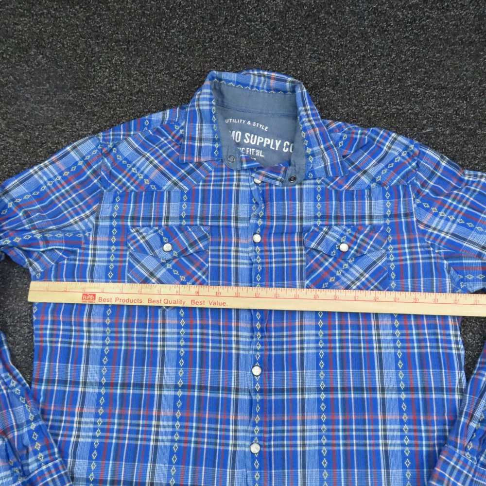 Mossimo Mossimo Supply Shirt Adult Large Blue & R… - image 2