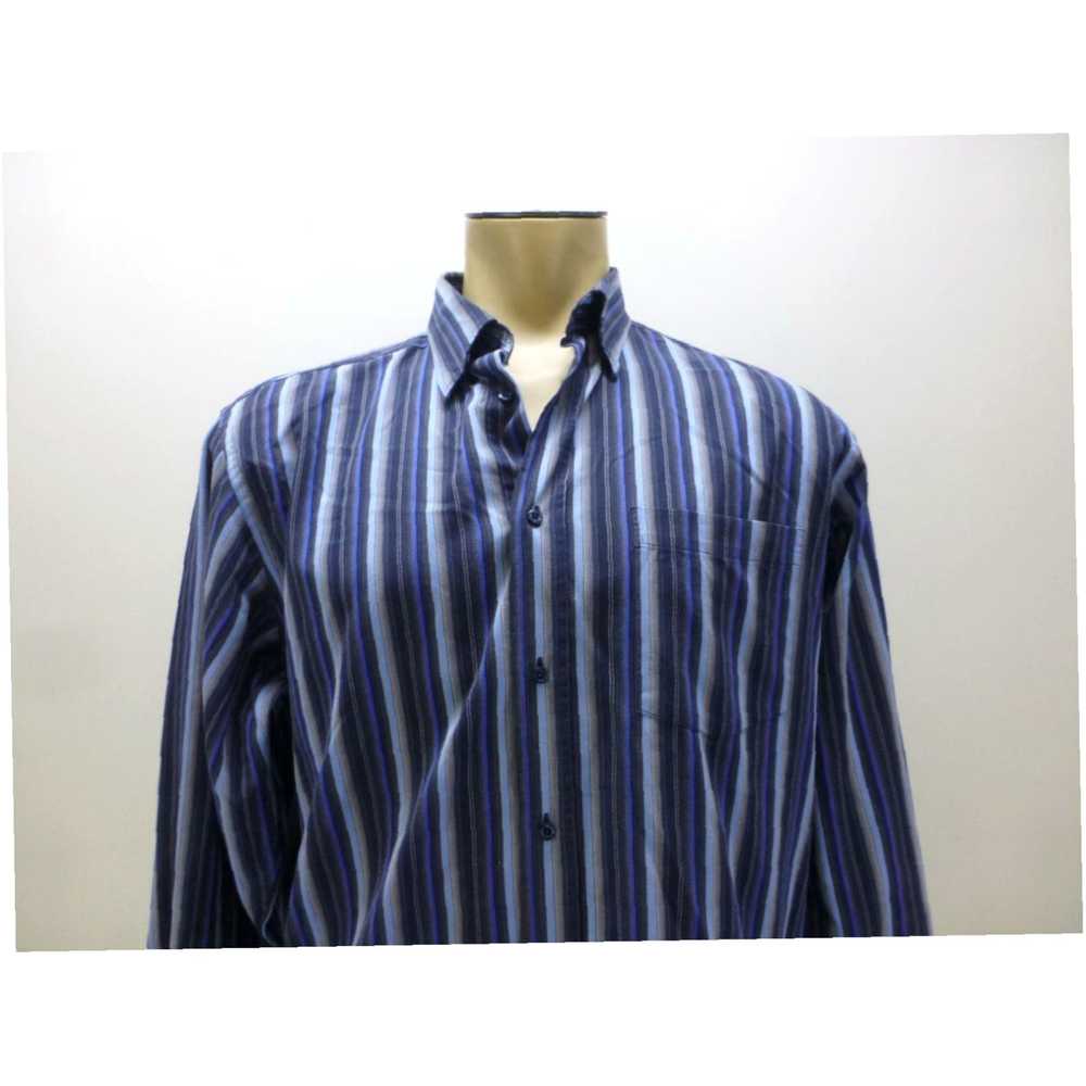 Bugatchi BUGATCHI UOMO blue striped Long Sleeve b… - image 2