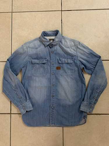 G Star Raw G Star Raw Denim Shirt Size Medium