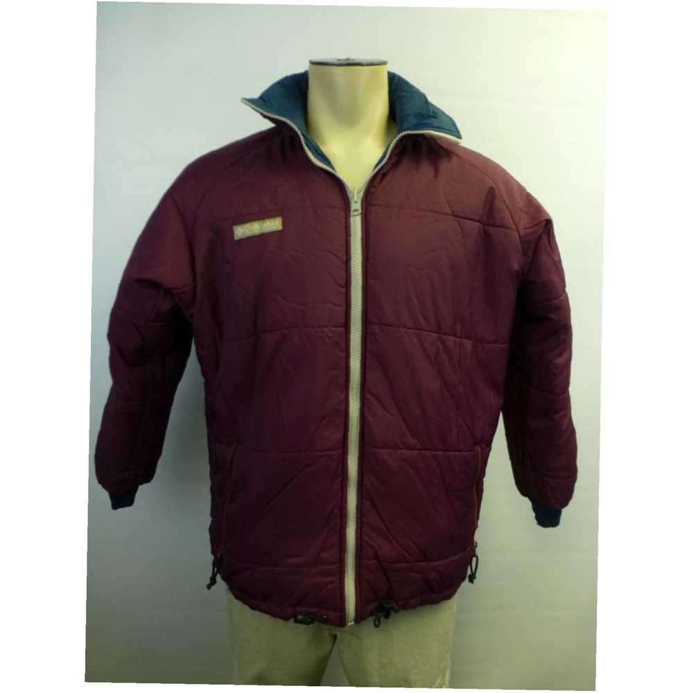 Vintage womens COLUMBIA reversible green maroon z… - image 2