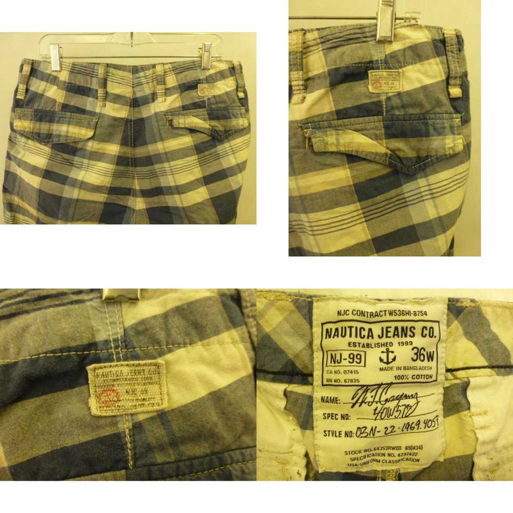 Nautica NAUTICA Jeans Co blue white plaid check s… - image 8