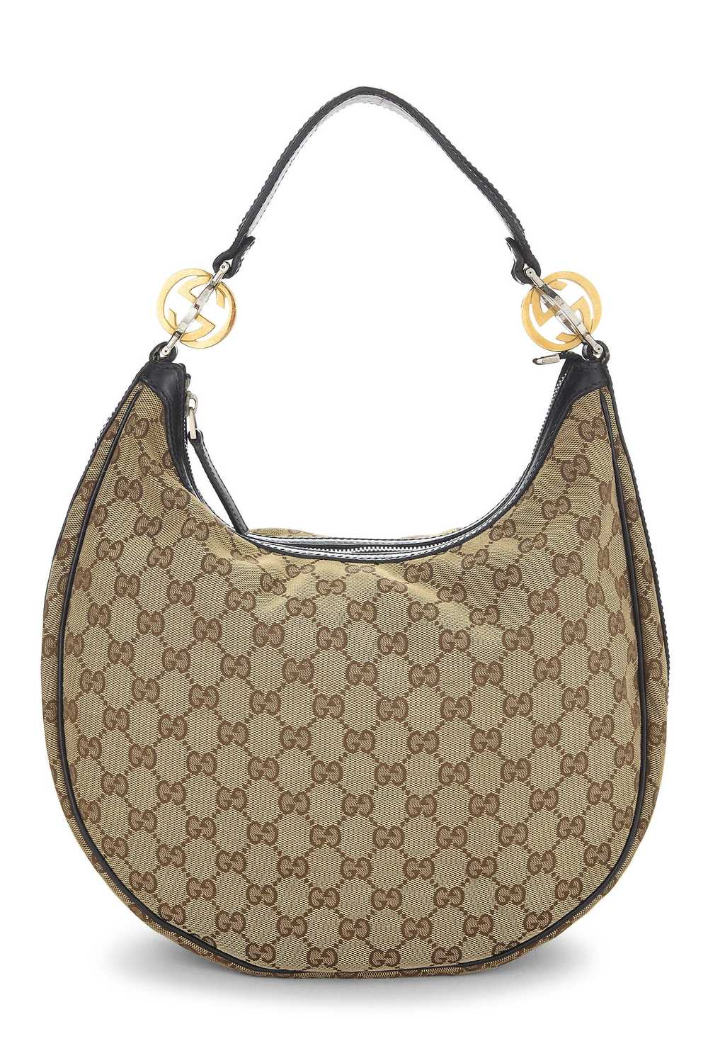 Brown Original GG Canvas Twins Hobo - image 1