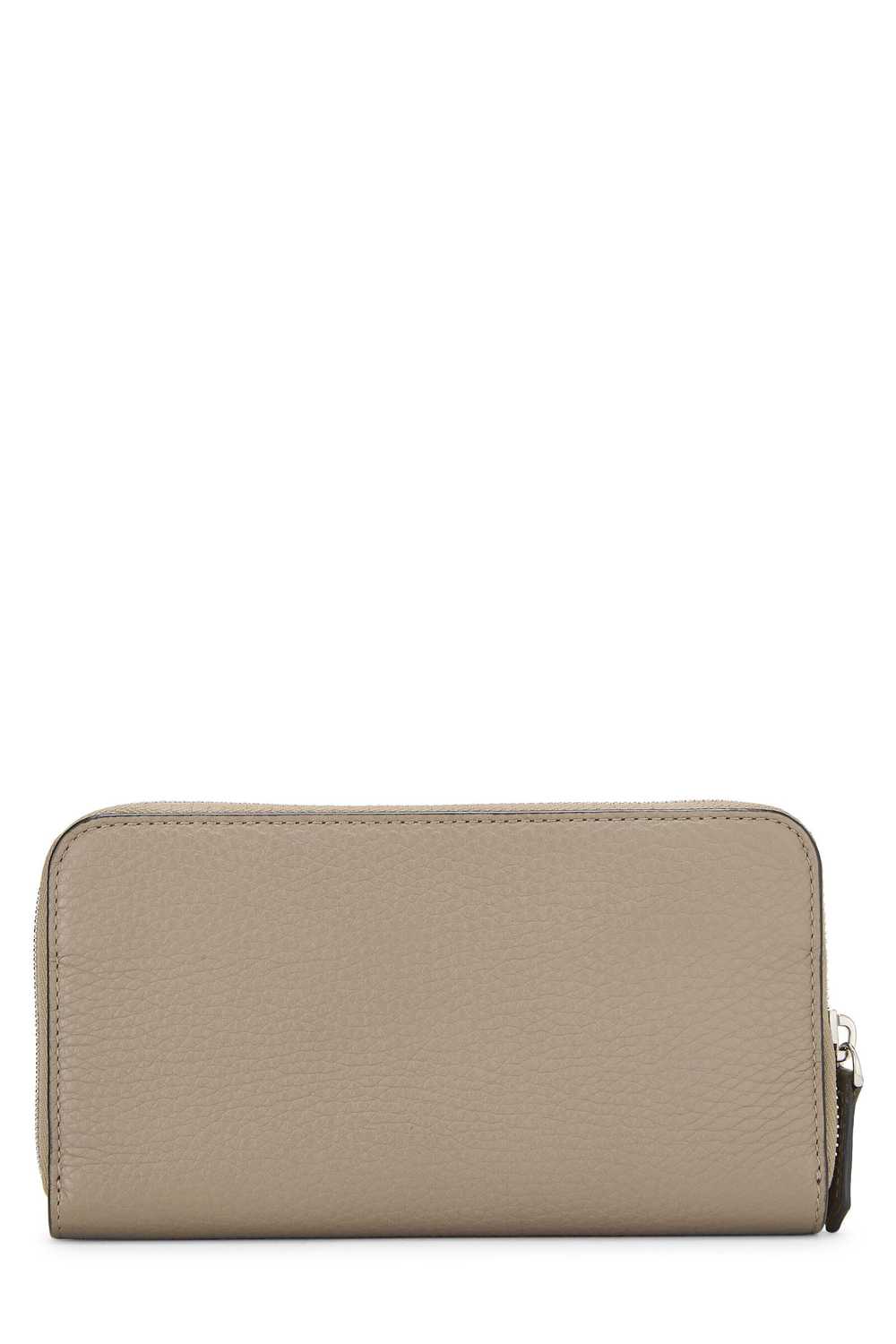 Grey Leather Zip Around Wallet - image 3