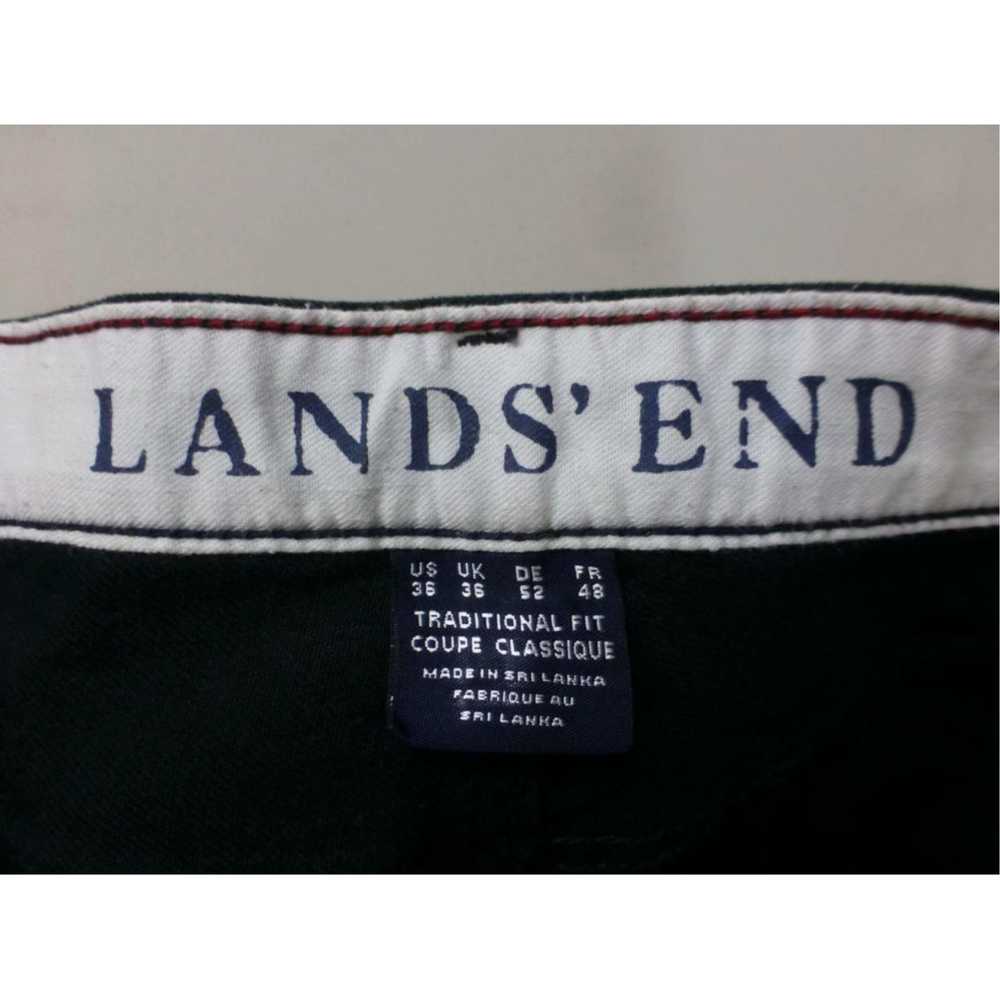 Vintage Lands End Traditional Fit black Denim Jea… - image 7