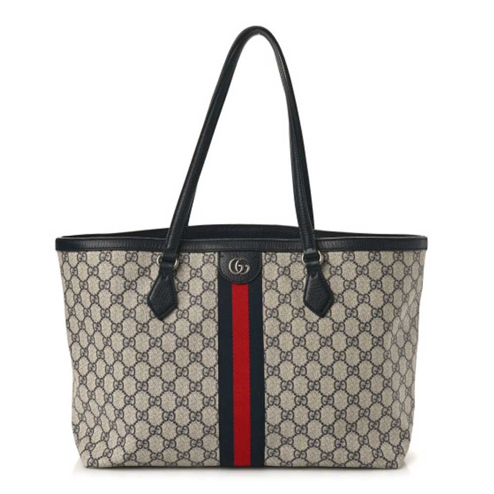 GUCCI GG Supreme Monogram Textured Calfskin Web M… - image 1