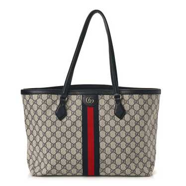 GUCCI GG Supreme Monogram Textured Calfskin Web M… - image 1